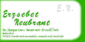 erzsebet neubrant business card